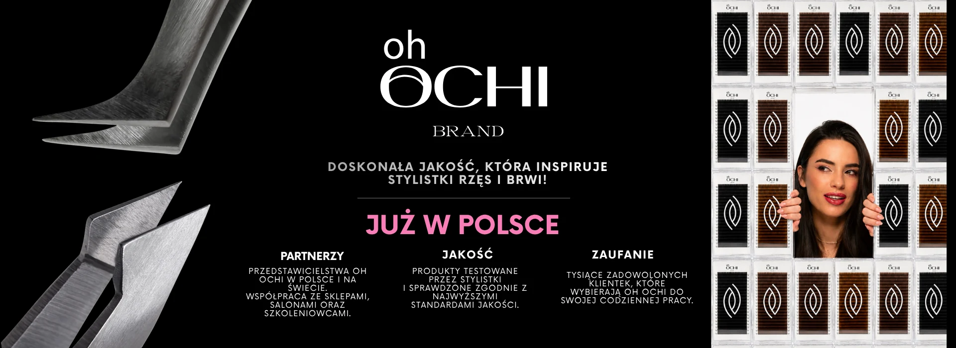 Oh OCHI — hurtownia rzęs do przedłużania i pęset dla lashmakerów. Doskonała jakość, już w Polsce.