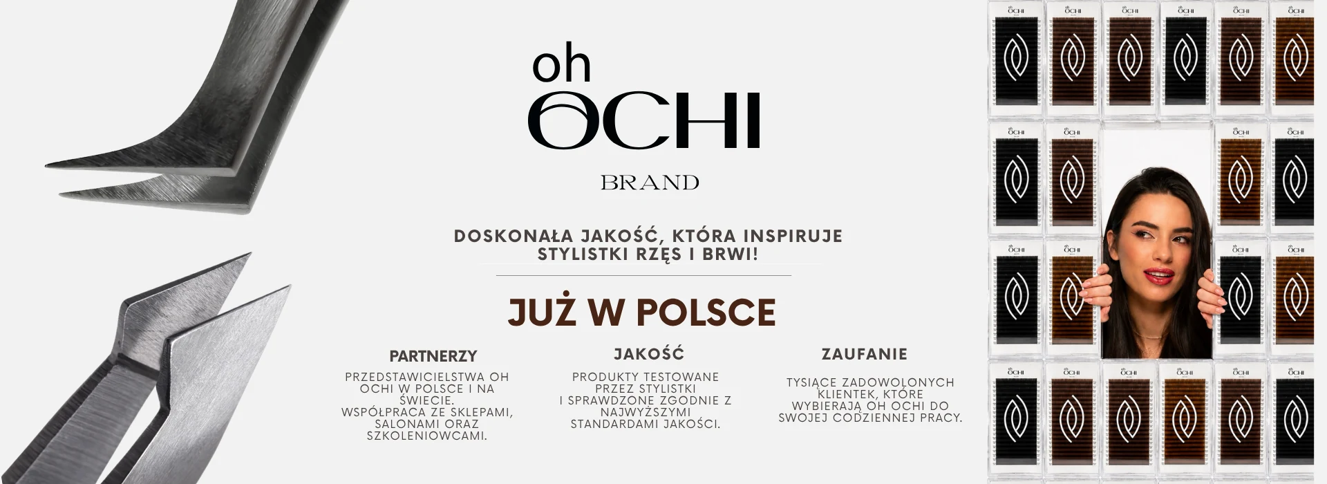 Oh OCHI — profesjonalne rzęsy do przedłużania, pęsety i akcesoria dla stylistek rzęs i brwi. Już w Polsce.